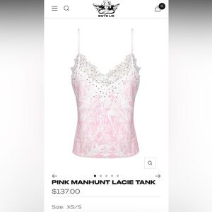Boys Lie pink manhunt Lacie tank and running shorts